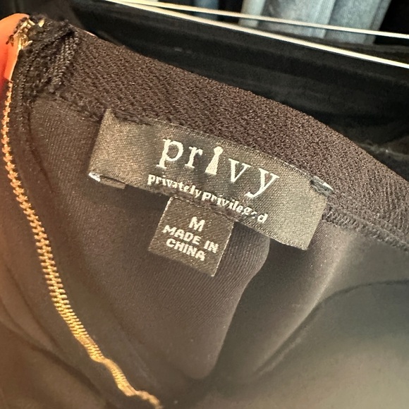 Privy black off the should bodycon formal mini dress wedding event or party M - Picture 11 of 12